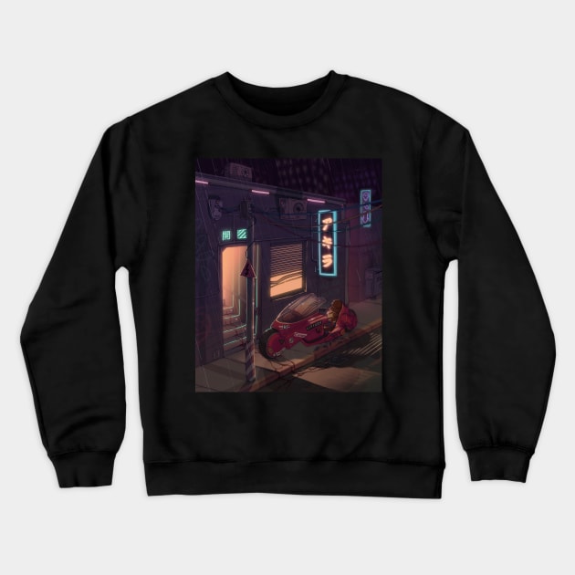 Akira Night Crewneck Sweatshirt by eliaspirina